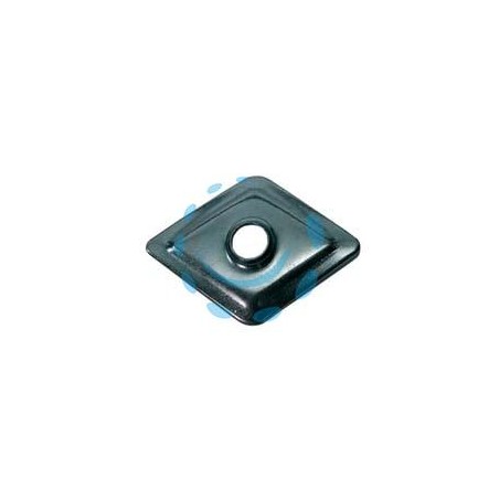 RONDELLA A ROMBO IN FERRO ZINCATO - mm.27x27