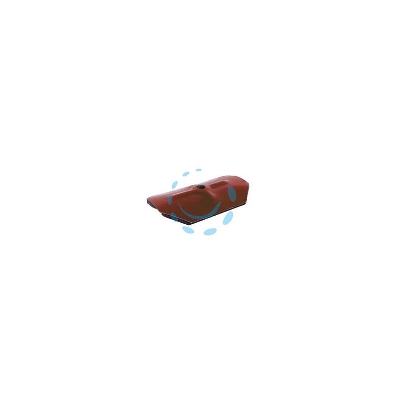 CAPPELLOTO OTTAGONALE IN ACCIAIO PREVERNICIATO RG-RAINBOW - mm.75x45 acciaio rosso siena RAL 3009