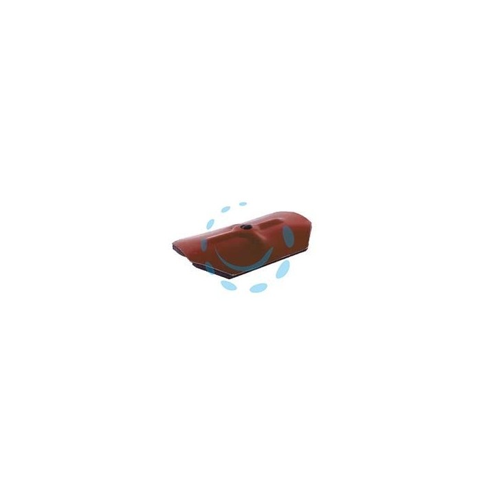 CAPPELLOTO OTTAGONALE IN ACCIAIO PREVERNICIATO RG-RAINBOW - mm.75x45 acciaio rosso siena RAL 3009