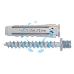 TASSELLO IN NYLON UNIVERSALE VITE DOPPIO FILETTO ZINCATA BIANCA X1 EVO - ø mm.6x30 vite doppio filetto ø mm.6 