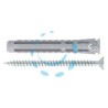 TASSELLO NYLON UNIVERSALE VITE TPS TRUCIOLARE ZINCATA BIANCA X1 EVO-L - ø mm.8x60 vite ø mm.5x70 spes.fissaggio mm.5