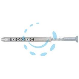 TASSELLO PROLUNGATO PREMONTATO IN NYLON CON VITE ZINCATA BIANCA FM-X5 - ø mm.8x120 vite T30 ø mm.6x125 spes.fissag.mm.50