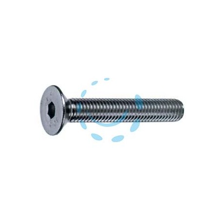 VITI PER METALLO 10.9 TESTA SVASATA PIANA CAVA ESAGONALE - ø mm.6x40