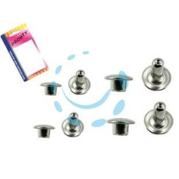 RIVETTI MASCHIO FEMMINA NICHELATI IN BLISTER - 036, in bl.15 pz.