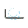 RAMPINO DRITTO A VITE - 22x120 - ø mm.5x100