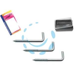 RAMPINI A VITE IN ACCIAIO ZINCATO IN BLISTER - mm.2,5x30, in bl.12 pz.