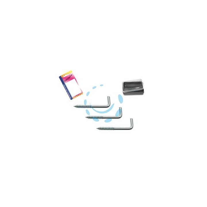 RAMPINI A VITE IN ACCIAIO ZINCATO IN BLISTER - mm.2,5x30, in bl.12 pz.