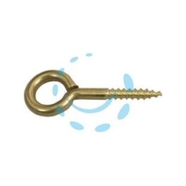OCCHIOLO CON VITE PER LEGNO - 17x35 - ø mm.2,5x15