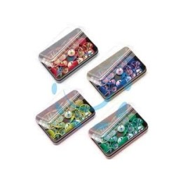 PUNTINE DA DISEGNO PLASTIFICATE - colore giallo