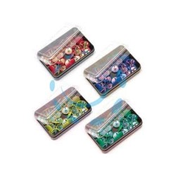 PUNTINE DA DISEGNO PLASTIFICATE - colori assortiti