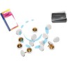 PUNTINE DA DISEGNO PLASTIFICATE BIANCHE IN BLISTER - bianco, in bl.40 pz. con scatolina