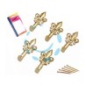 GANCI PER QUADRI GIGLIO ORO MM.33 IN BLISTER - in bl.5 pz.