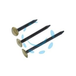 CHIODI ACCIAIO TESTA OTTONE - mm.2x40 in conf.100 pz.