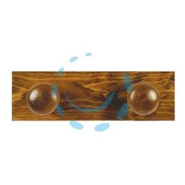 APPENDIABITI IN LEGNO 2 POSTI NOCE - cm.9x29