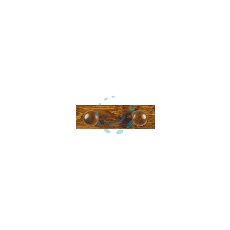APPENDIABITI IN LEGNO 2 POSTI NOCE - cm.9x29