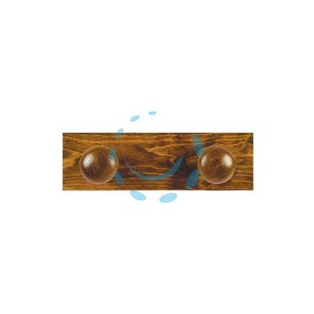 APPENDIABITI IN LEGNO 2 POSTI NOCE - cm.9x29
