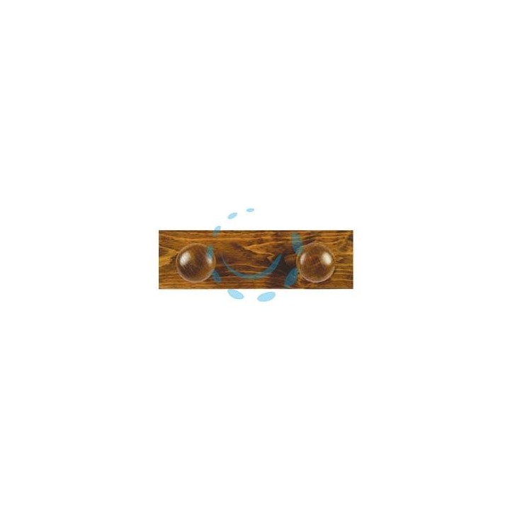 APPENDIABITI IN LEGNO 2 POSTI NOCE - cm.9x29