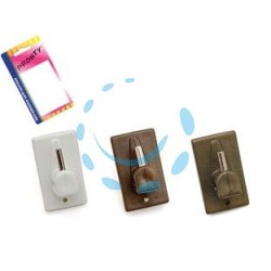 GANCIO PER BRIS BRIS IN PLASTICA IN BLISTER - bianco, mm.32x18, in bl.4 pz.