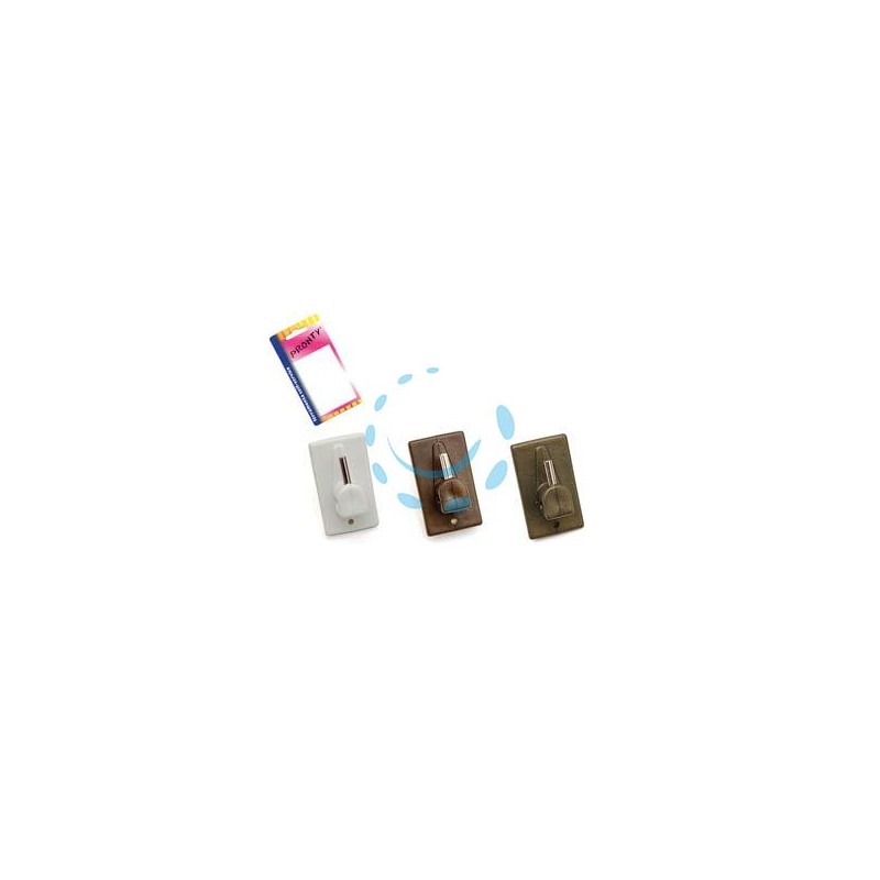 GANCIO PER BRIS BRIS IN PLASTICA IN BLISTER - bianco, mm.32x18, in bl.4 pz.