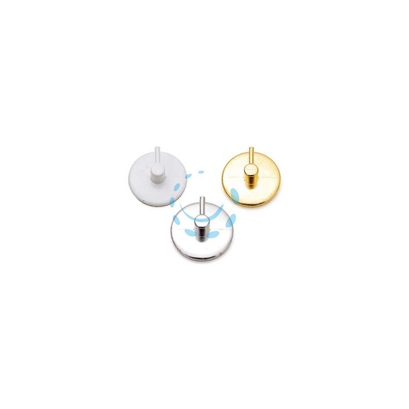 GANCIO PER BRIS BRIS TONDO IN METALLO - colore bianco