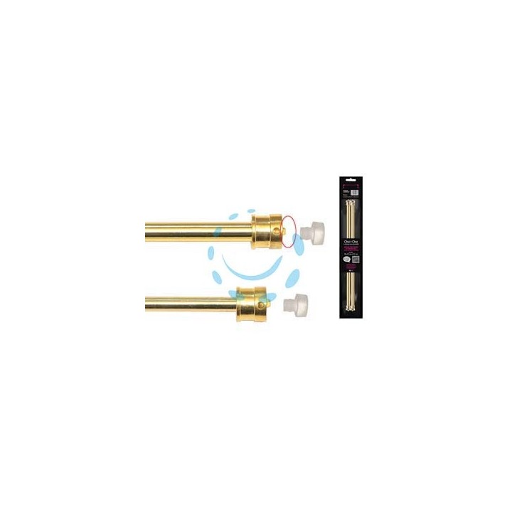COPPIA ASTINE UNIVERSALI BREVETTATE ONLY ONE ORO - cm.37-63 in blister 