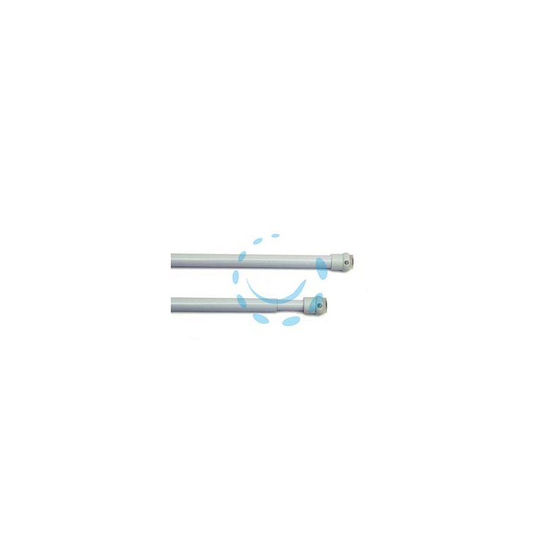 COPPIA ASTINE UNIVERSALI TONDY BIANCHE - cm.36-60 in blister