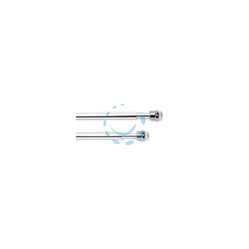COPPIA ASTINE UNIVERSALI TONDY CROMO - cm.27-36 in blister