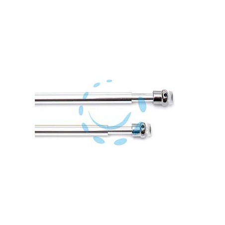COPPIA ASTINE UNIVERSALI TONDY CROMO - cm.27-36 in blister