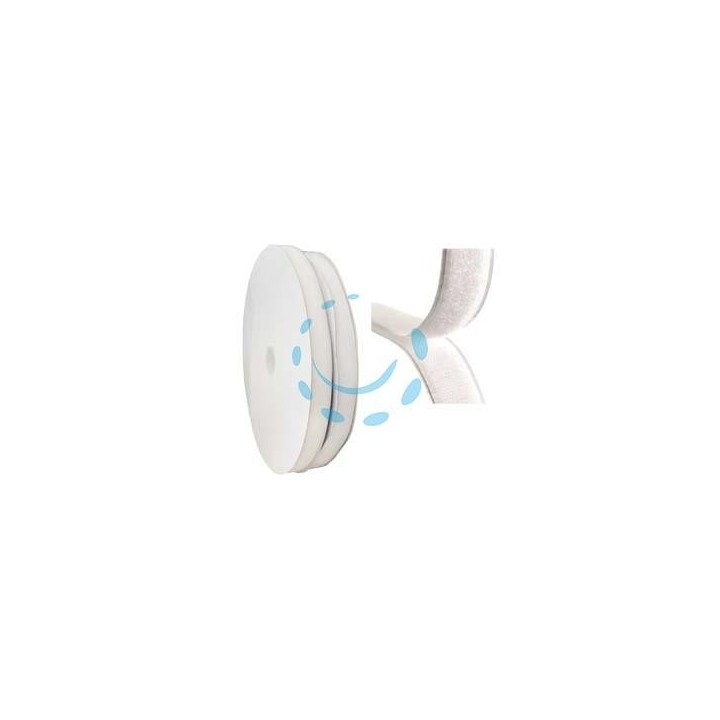 FETTUCCIA VELCRO BIANCA - mm.20 femmina adesiva