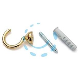 GANCI RACCOGLITENDA A FILO MICRO ORO - mm.29