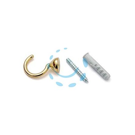 GANCI RACCOGLITENDA A FILO MICRO ORO - mm.29