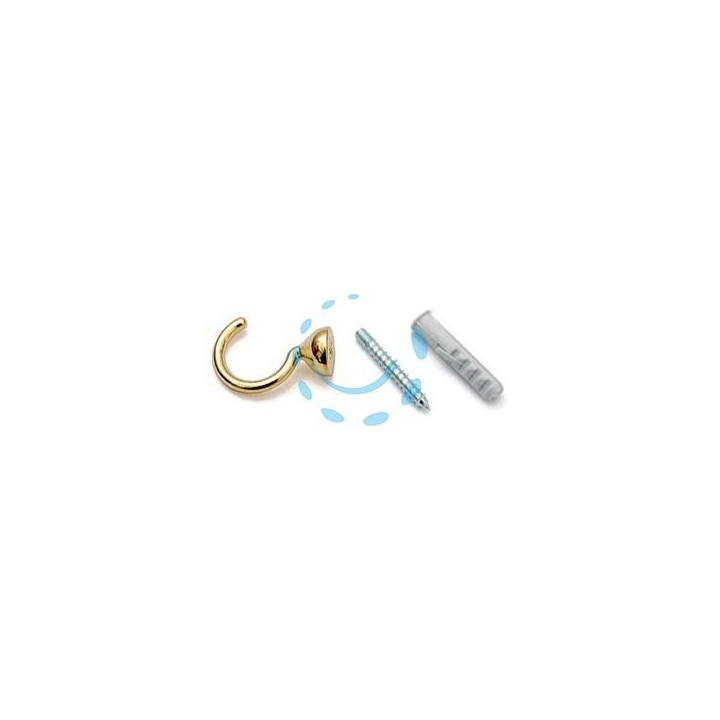GANCI RACCOGLITENDA A FILO MICRO ORO - mm.29