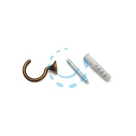 GANCI RACCOGLITENDA A FILO MICRO BRONZO - mm.29