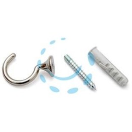 GANCI RACCOGLITENDA A FILO MICRO CROMO - mm.29