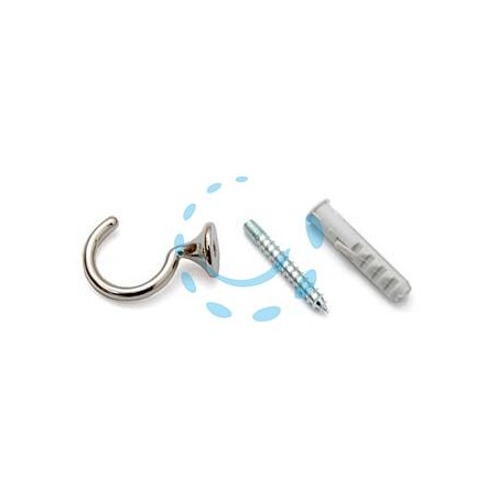 GANCI RACCOGLITENDA A FILO MICRO CROMO - mm.29