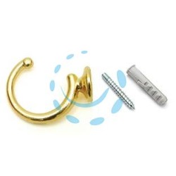 GANCI RACCOGLITENDA A FILO GRANDI ORO - mm.40