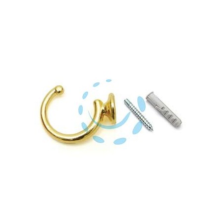 GANCI RACCOGLITENDA A FILO GRANDI ORO - mm.40