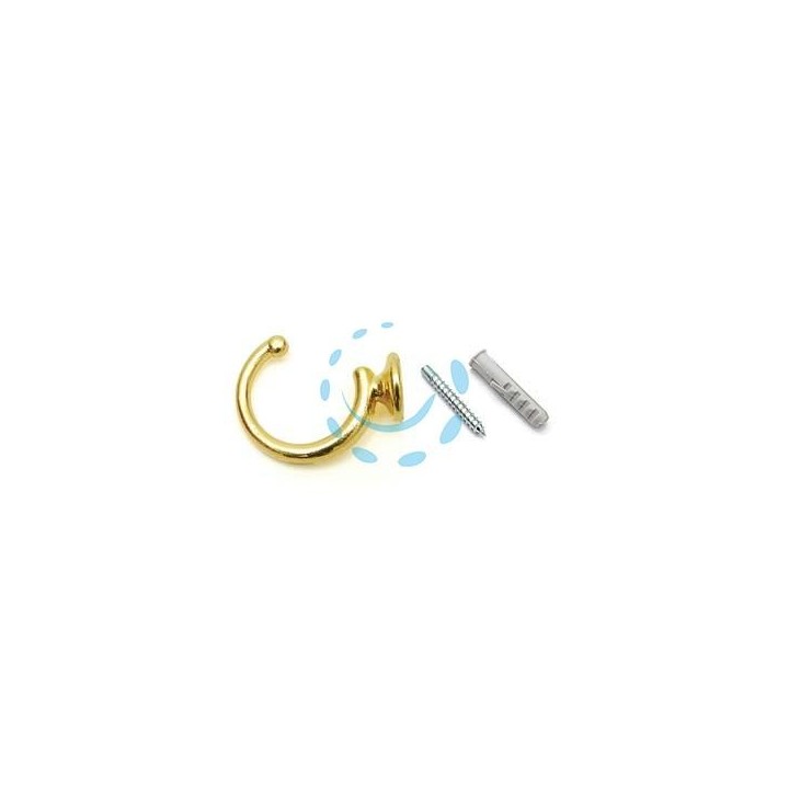 GANCI RACCOGLITENDA A FILO GRANDI ORO - mm.40
