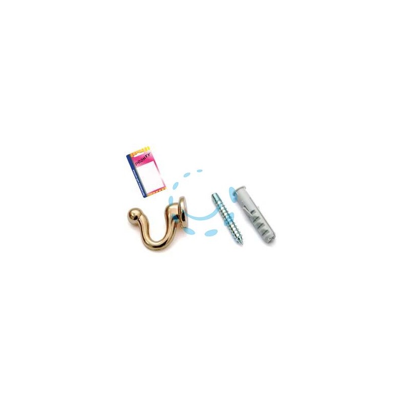 GANCI RACCOGLITENDA MEDI ORO IN BLISTER - mm.30, in bl.2 pz.
