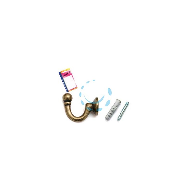 GANCI RACCOGLITENDA GRANDI BRONZO IN BLISTER - mm.37, in bl.2 pz.
