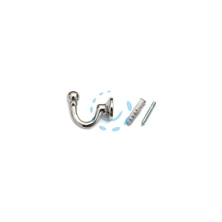 GANCI RACCOGLITENDA GRANDI CROMO - mm.37