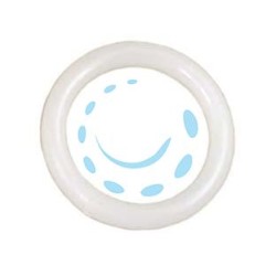ANELLI PER SCORRITENDA TUBOLARI IN PLASTICA BIANCO - ø mm.26-35