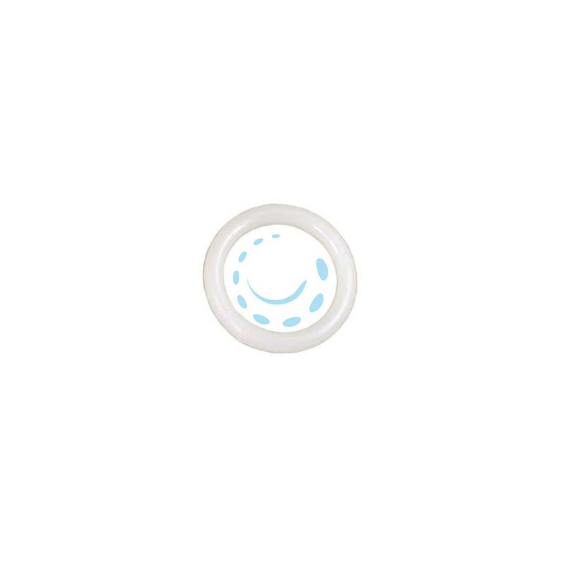 ANELLI PER SCORRITENDA TUBOLARI IN PLASTICA BIANCO - ø mm.30-40
