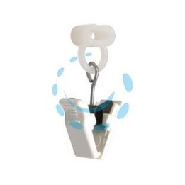 SCIVOLANTI PER TENDA CON PINZETTA IN NYLON 