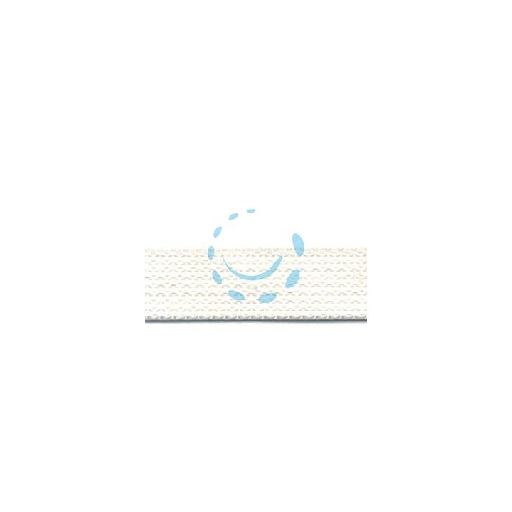 CINTINO NYLON BIANCO PER AVVOLGIBILI - mt.50x mm.22h. in rotolo gr.23 per metro