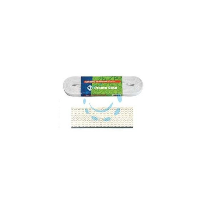 CINTINO NYLON BIANCO PER AVVOLGIBILI IN MATASSINE - mt.5,5x mm.22h. in matassina gr.23 per metro