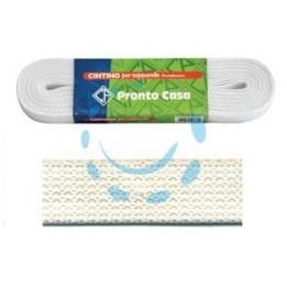 CINTINO NYLON BIANCO PER AVVOLGIBILI IN MATASSINE - mt.7,5x mm.22h. in matassina gr.23 per metro