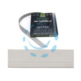 CINTINO PVC PER AVVOLGIBILI BIANCO IN MATASSINE - mt.5,5x mm.22h. in matassima