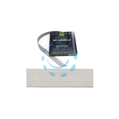 CINTINO PVC PER AVVOLGIBILI BIANCO IN MATASSINE - mt.5,5x mm.22h. in matassima