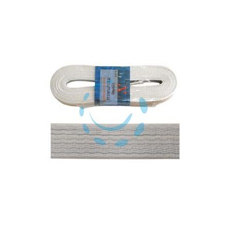 CINTINO PVC PER AVVOLGIBILI GRIGIO IN MATASSINE - mt.5,5x mm.22h. in matassina